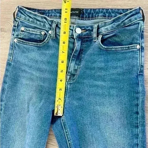 FRANK & OAK BLUE SKINNY JEANS SIZE 29 STRETCH DENIM - Picture 9 of 14